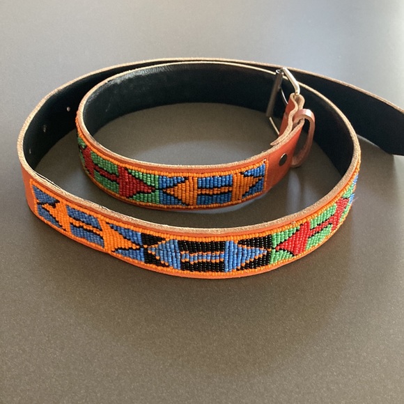 Hand-Beaded African Belt - Picture 6 of 6